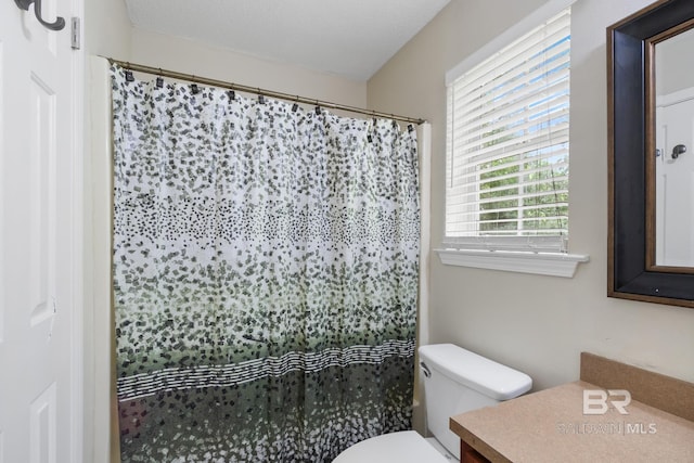 103 Hickory Ct, Daphne, AL 36526 - bathroom with vanity, toilet, and curtained shower