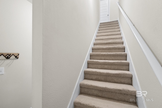 view of staircase