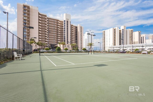 view of sport court