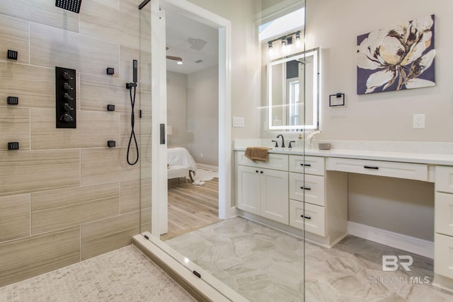 15132 Itea Dr, Foley, AL 36535 - ensuite bathroom with vanity and walk in shower