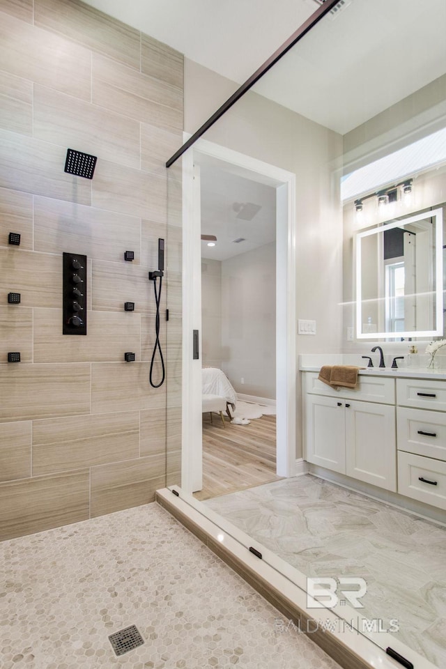 15132 Itea Dr, Foley, AL 36535 - full bath with tiled shower, vanity, and connected bathroom