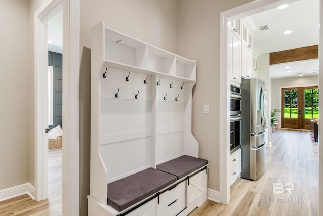 15132 Itea Dr, Foley, AL 36535 - mudroom with light wood finished floors and recessed lighting