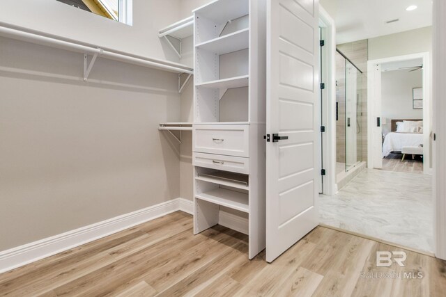 15132 Itea Dr, Foley, AL 36535 - walk in closet featuring light wood-style floors