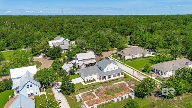 15132 Itea Dr, Foley, AL 36535 - aerial view of residential area featuring a heavily wooded area
