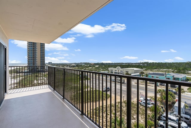 view of balcony