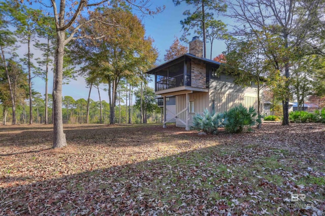 view of back of property