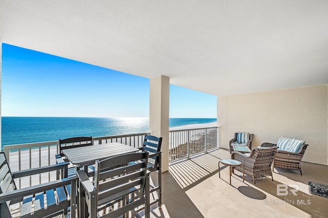 25020 Perdido Beach Blvd Unit 804B, Orange Beach, AL 36561 - balcony featuring a beach view and a water view