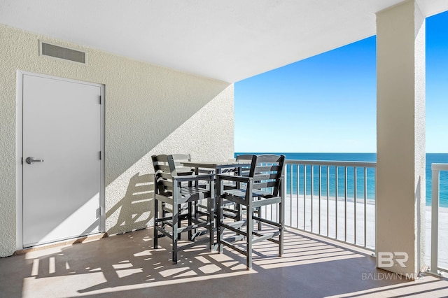 25020 Perdido Beach Blvd Unit 804B, Orange Beach, AL 36561 - balcony with a water view and a view of the beach