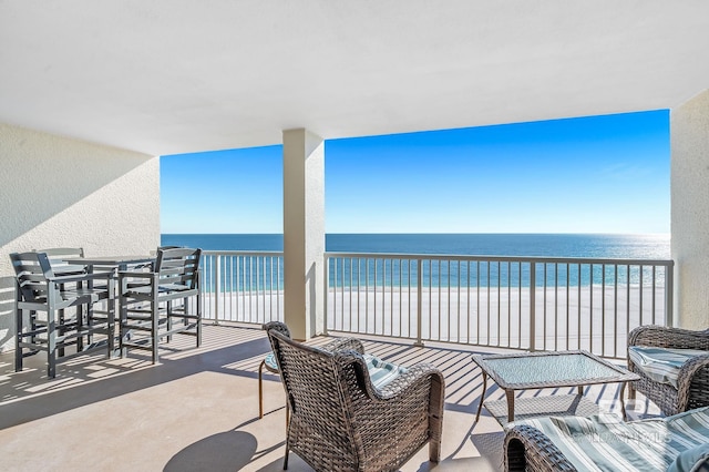 25020 Perdido Beach Blvd Unit 804B, Orange Beach, AL 36561 - balcony with a water view and a beach view