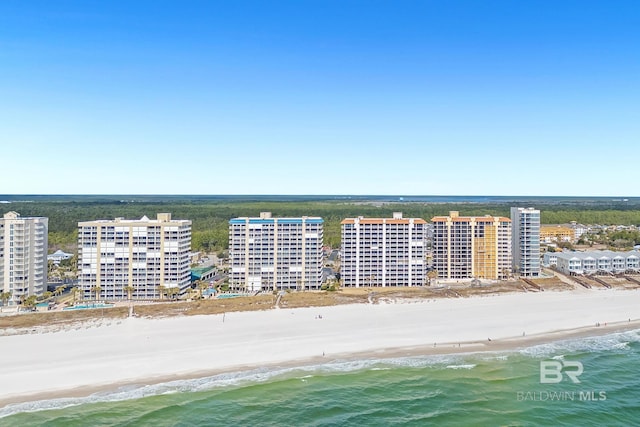 25020 Perdido Beach Blvd Unit 804B, Orange Beach, AL 36561 - birds eye view of property featuring a water view and a view of the beach