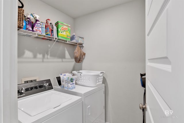 laundry room featuring independent washer and dryer