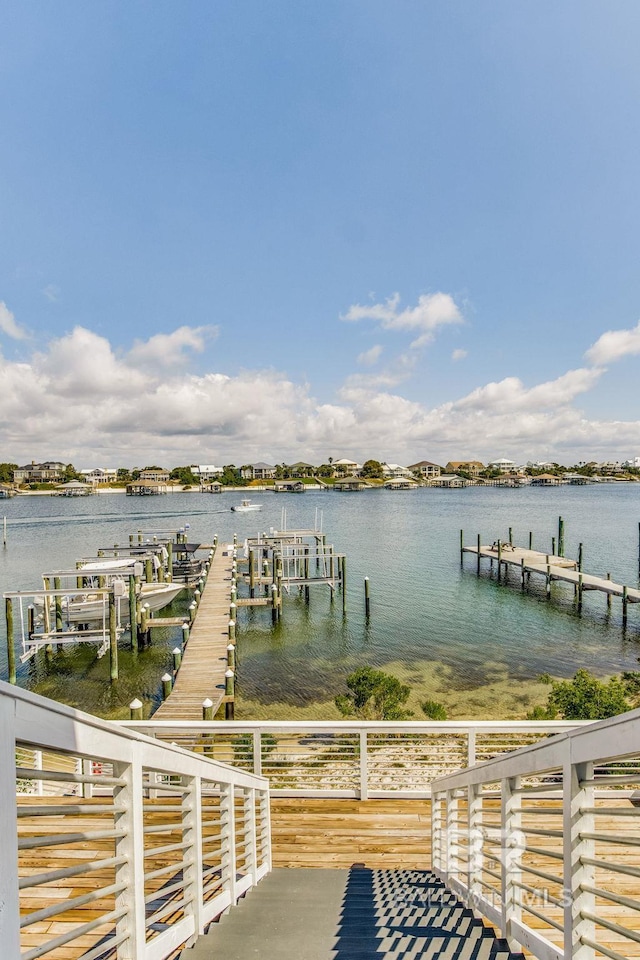 17290 Perdido Key Dr Unit 5B, Pensacola, FL 32507 - dock area with a water view