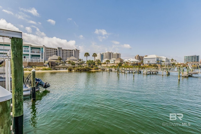 17290 Perdido Key Dr Unit 5B, Pensacola, FL 32507 - view of water feature featuring a boat dock
