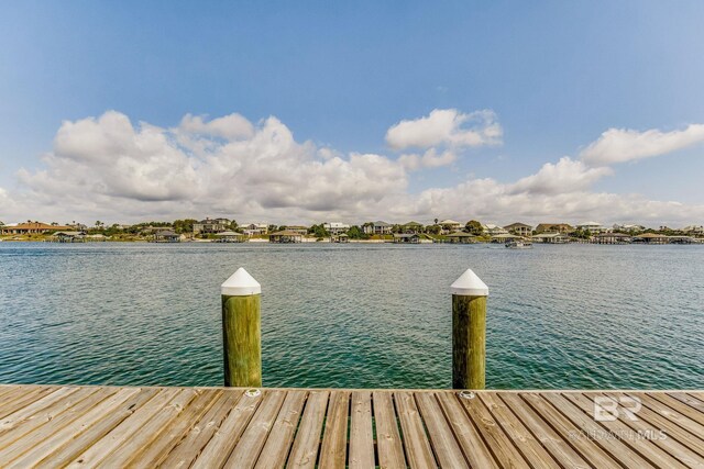 17290 Perdido Key Dr Unit 5B, Pensacola, FL 32507 - dock area featuring a water view