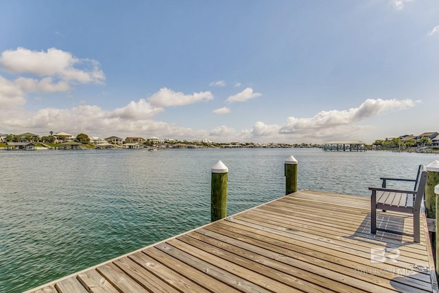 17290 Perdido Key Dr Unit 5B, Pensacola, FL 32507 - dock area featuring a water view