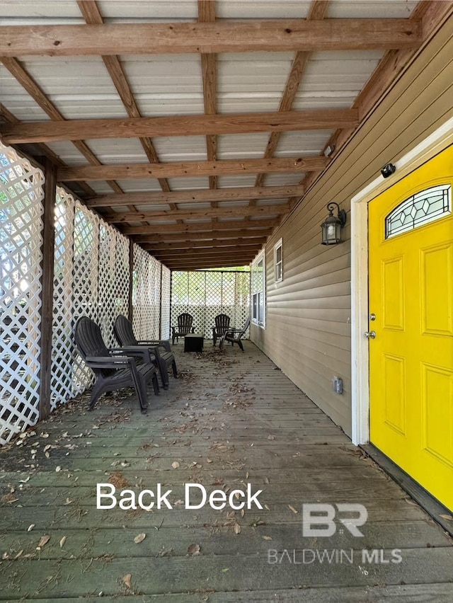 253 Cherokee St, Mobile, AL 36606 - view of wooden terrace