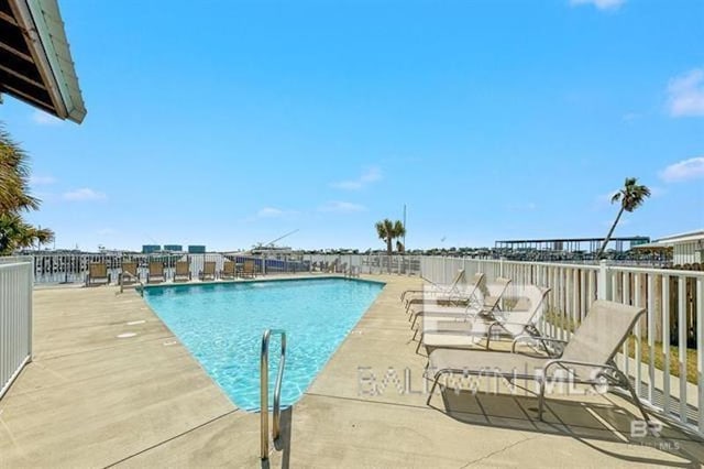 view of pool with a patio area