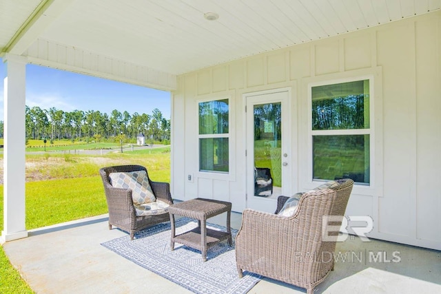 view of sunroom