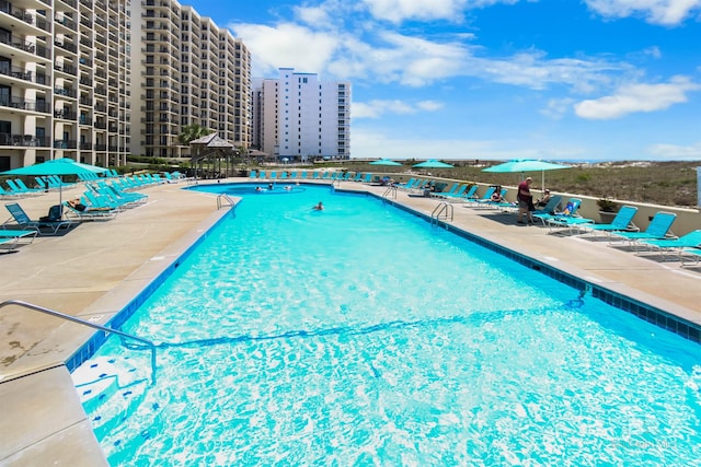 26802 Perdido Beach Blvd Unit 7C2, Orange Beach, AL 36561 - pool with a patio