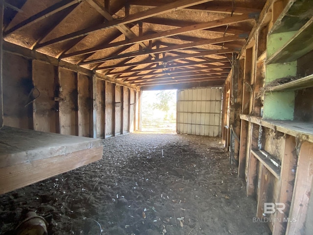 view of horse barn