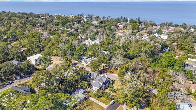 drone / aerial view with a residential view