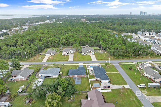 4310 Lauder Ln, Orange Beach, AL 36561 - drone / aerial view with a wooded view and a residential view