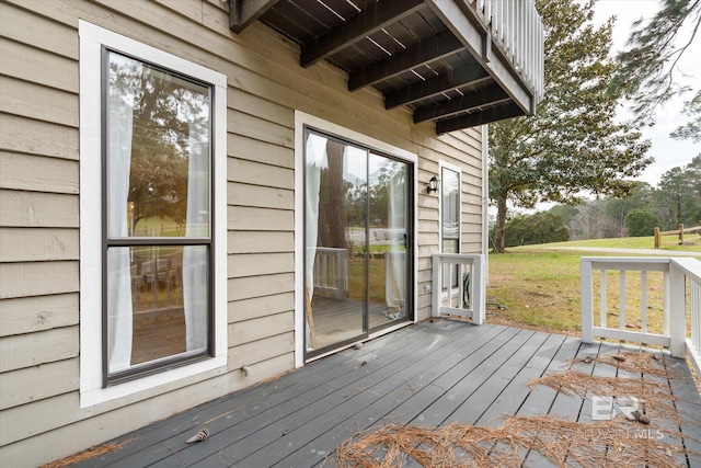 view of wooden terrace