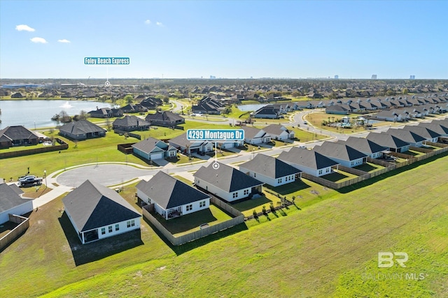 4299 Montague Dr, Gulf Shores, AL 36542 - aerial view of residential area with a large body of water