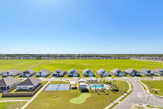 4299 Montague Dr, Gulf Shores, AL 36542 - aerial perspective of suburban area with a pool