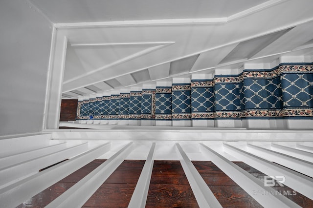 view of stairway
