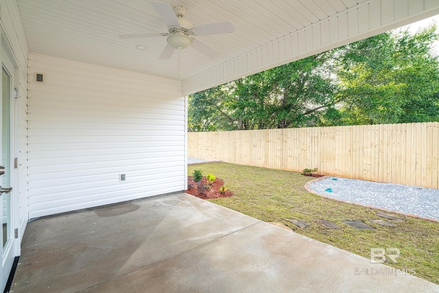 5241 Plateau Rd, Pensacola, FL 32507 - view of patio with a ceiling fan