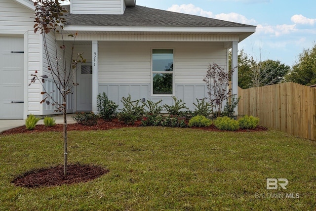 5241 Plateau Rd, Pensacola, FL 32507 - view of property exterior with roof with shingles, a porch, and an attached garage