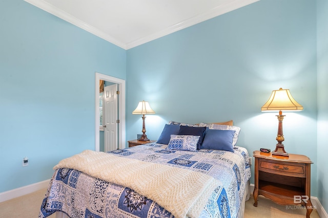 715 Village Dr, Gulf Shores, AL 36542 - bedroom featuring carpet flooring and ornamental molding