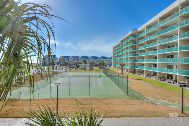 view of tennis court