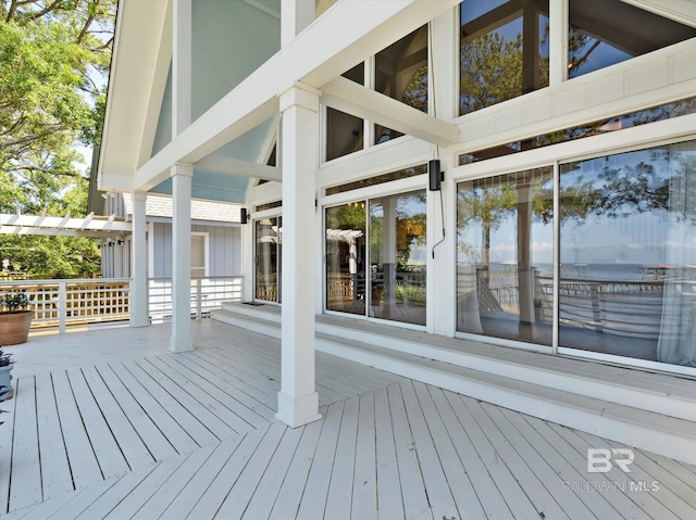 view of wooden terrace