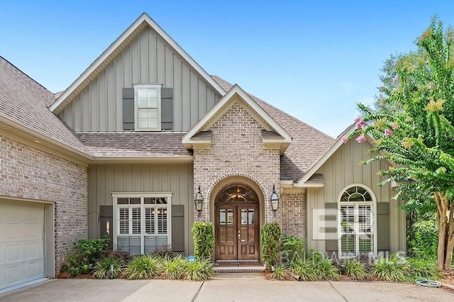 view of front of house with french doors