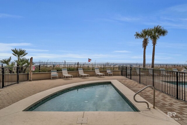 view of pool with a patio