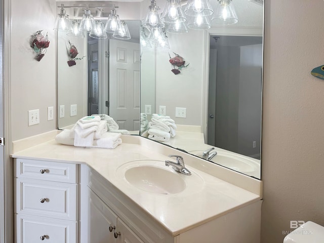 bathroom featuring vanity