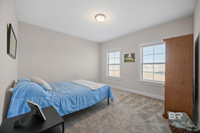 bedroom with carpet flooring