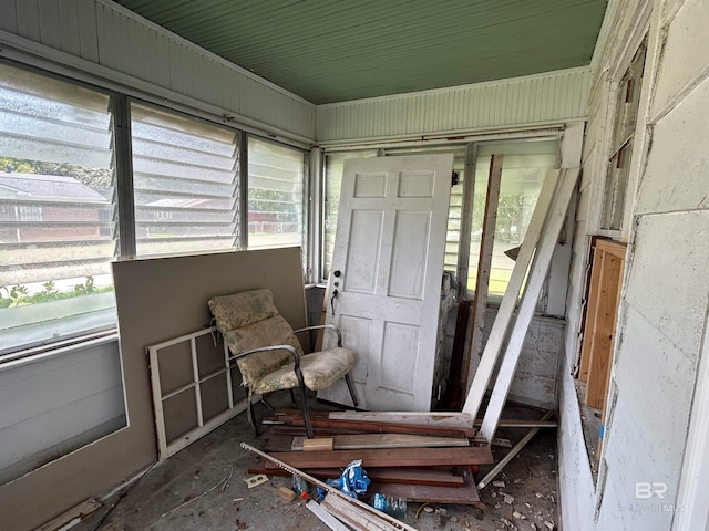 view of sunroom / solarium