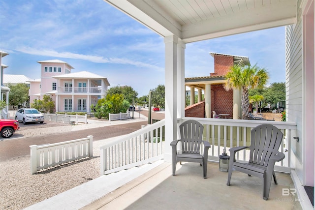 view of patio / terrace featuring covered porch