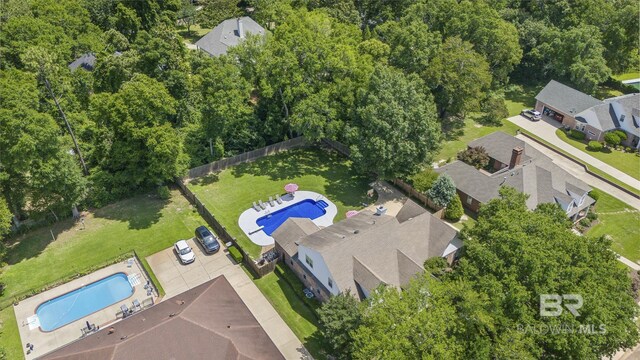402 Potters Mill Ave, Daphne, AL 36526 - aerial view of a pool area