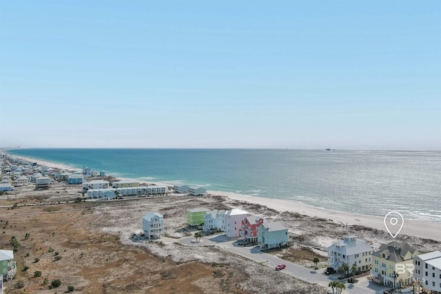 water view featuring a beach view