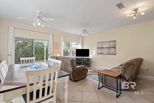 4615 Nancy Ln Unit 8, Orange Beach, AL 36561 - living room featuring ceiling fan and light tile patterned floors