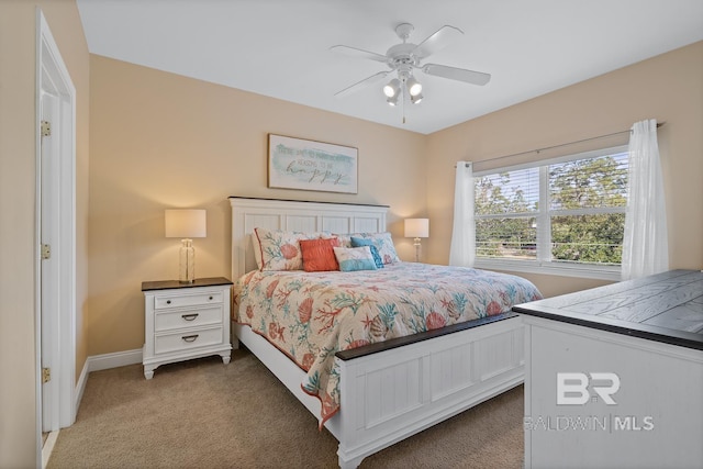 4615 Nancy Ln Unit 8, Orange Beach, AL 36561 - bedroom with carpet and ceiling fan