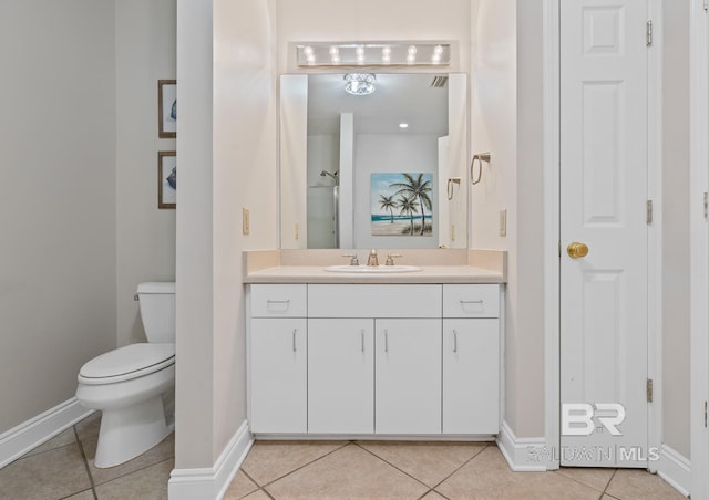 4615 Nancy Ln Unit 8, Orange Beach, AL 36561 - bathroom with tile patterned flooring, vanity, and toilet