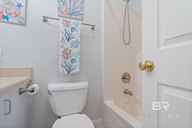4615 Nancy Ln Unit 8, Orange Beach, AL 36561 - full bathroom with shower / washtub combination, vanity, and toilet
