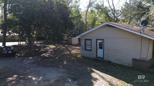 view of side of property