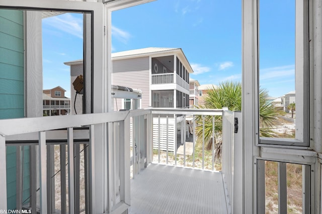 view of sunroom / solarium