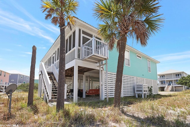 view of rear view of property